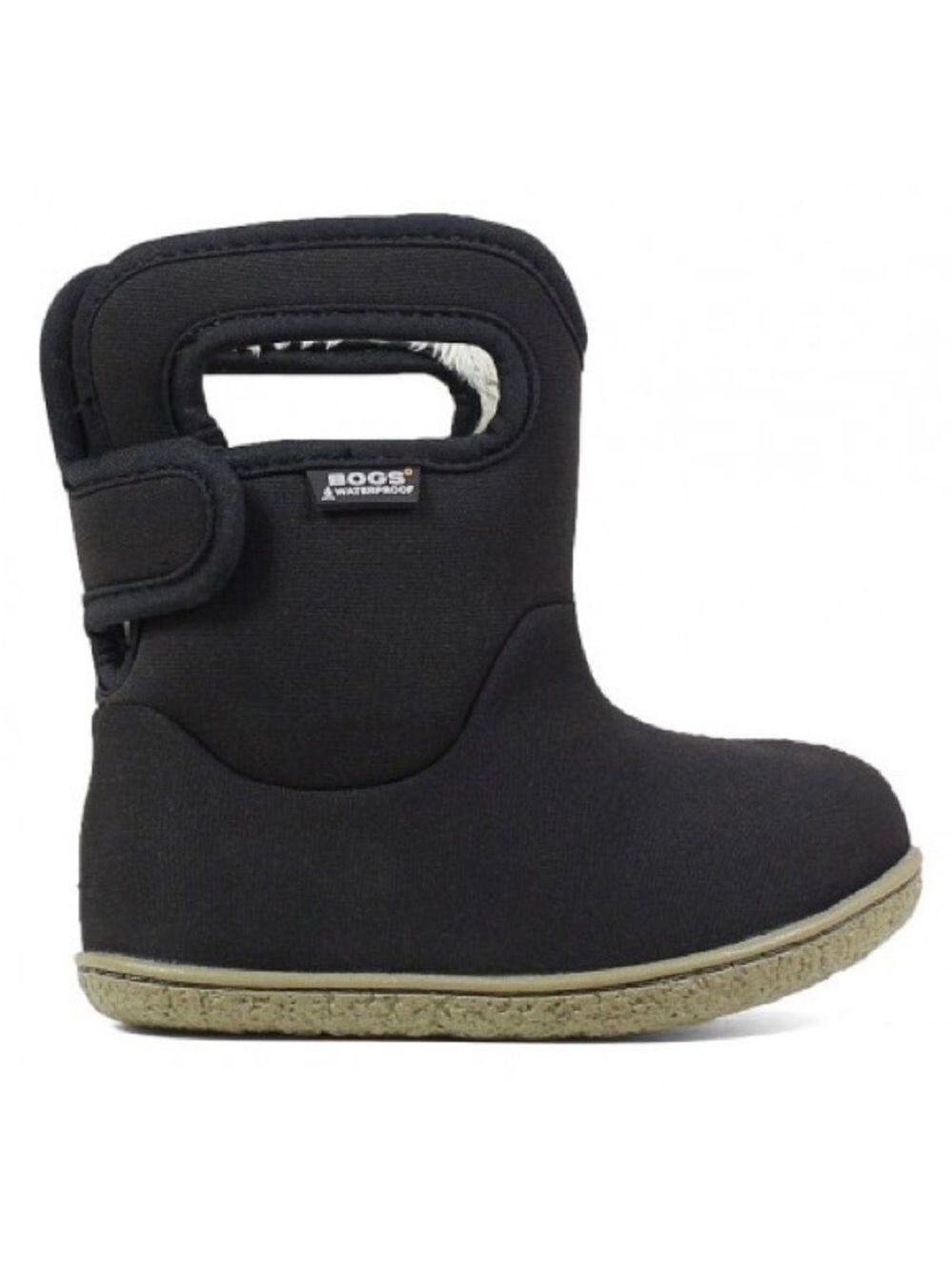Size 8 Toddler Bogs Kids Black and Olive Snow Boots